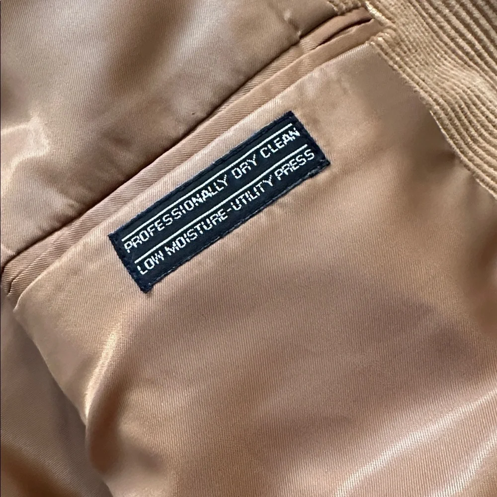 VTG David Taylor Tan Corduroy Blazer Sport Coat- 44S